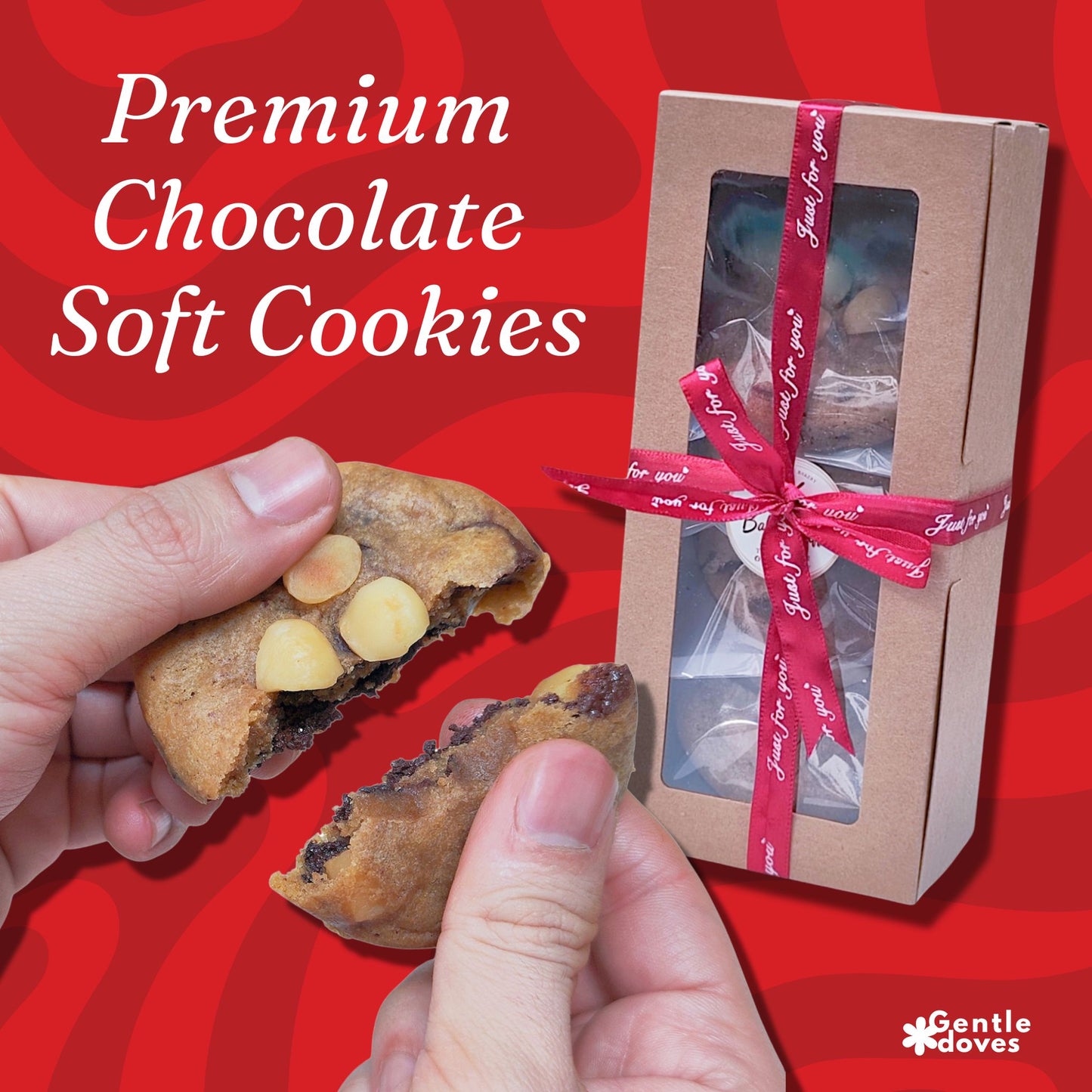 Premium Chocolate Soft Cookies with Macademia