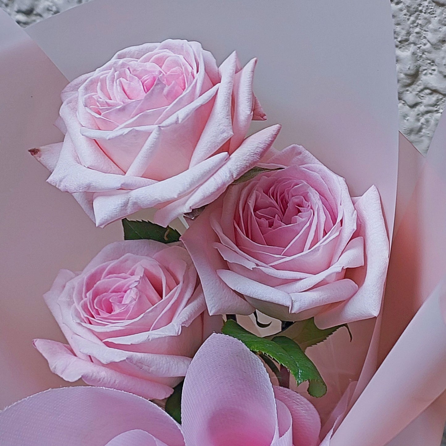 Soft Pink English Roses Bouquet