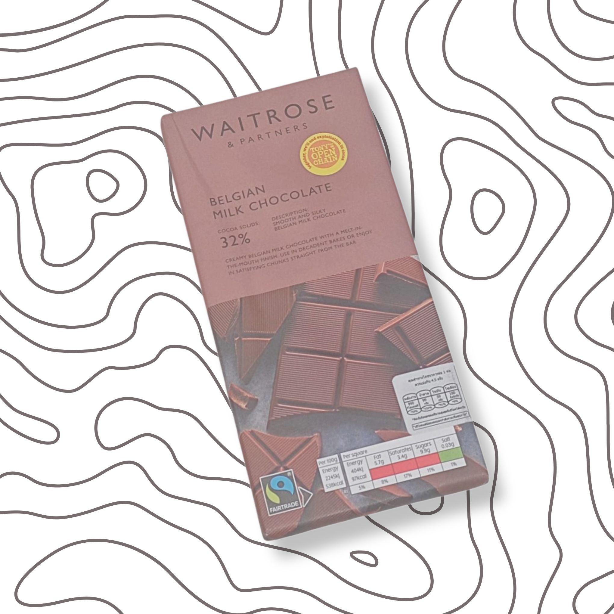 Waitrose Belgian Chocolate - 180 g.