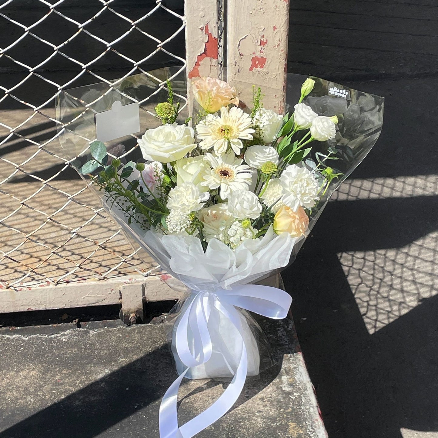 Assorted White Flowers and Green Foliage Minimal Bouquet