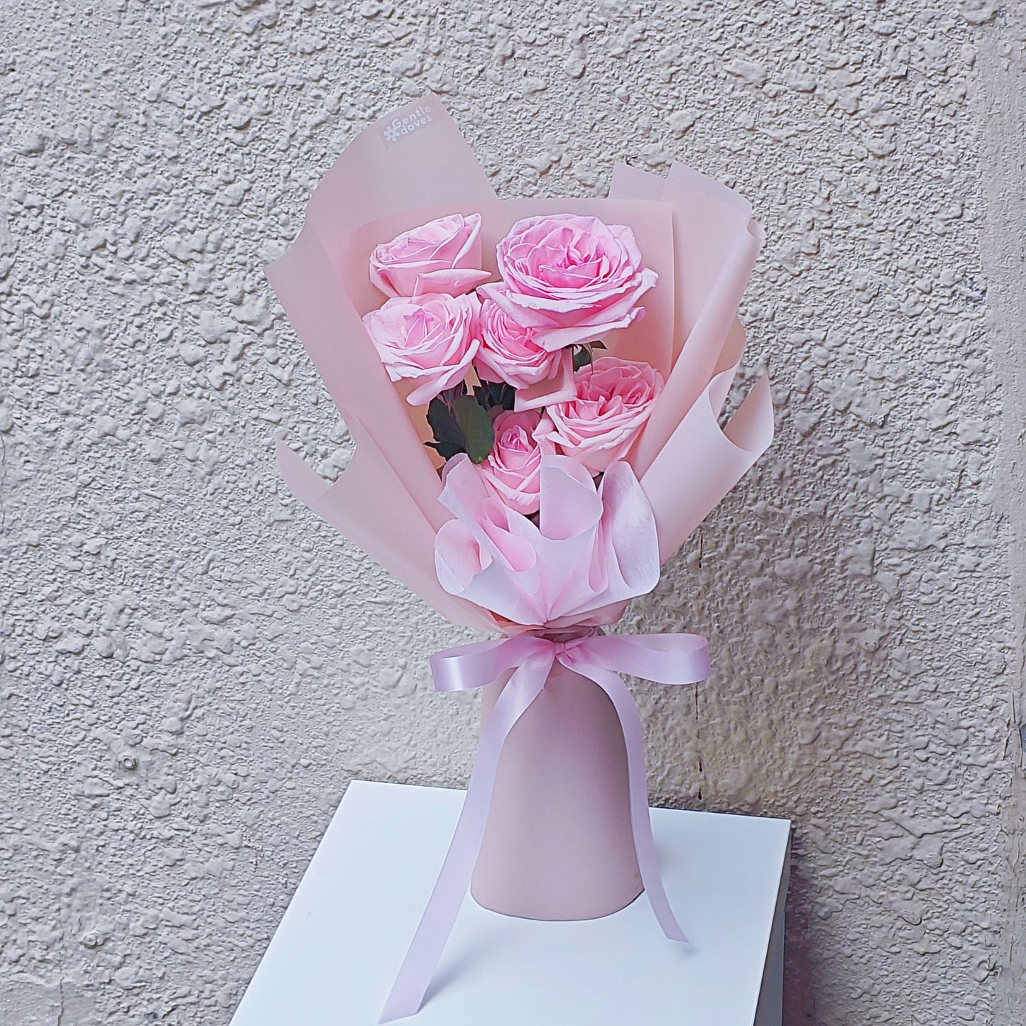 Soft Pink English Roses Bouquet