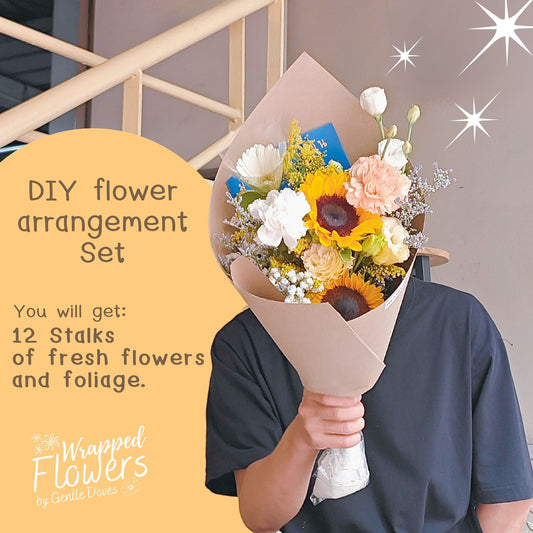 Wrapped Flowers – ชุดดอกไม้จัดแจกันเองที่บ้าน