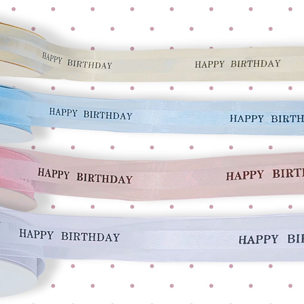 Happy Birthday Ribbon Add on