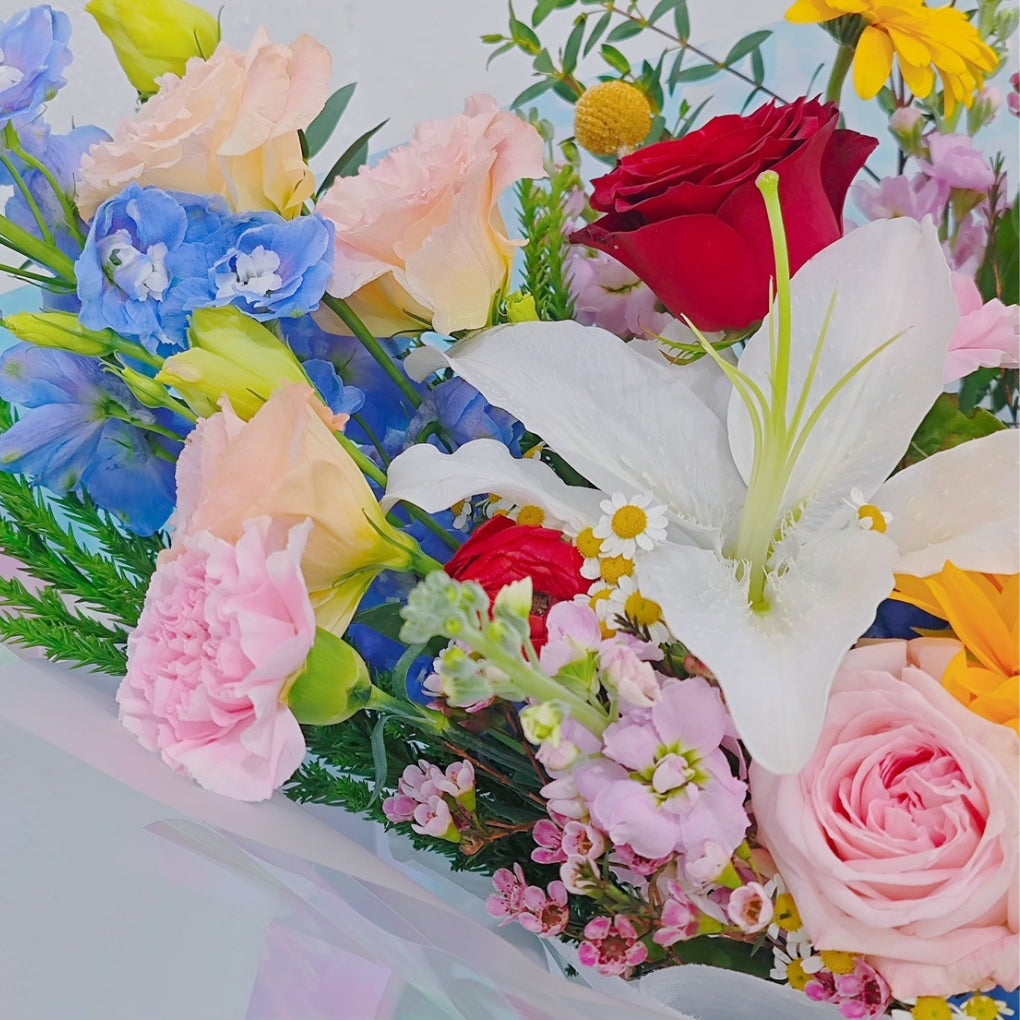 Assorted Vivid and Colorful Flowers Large Bouquet