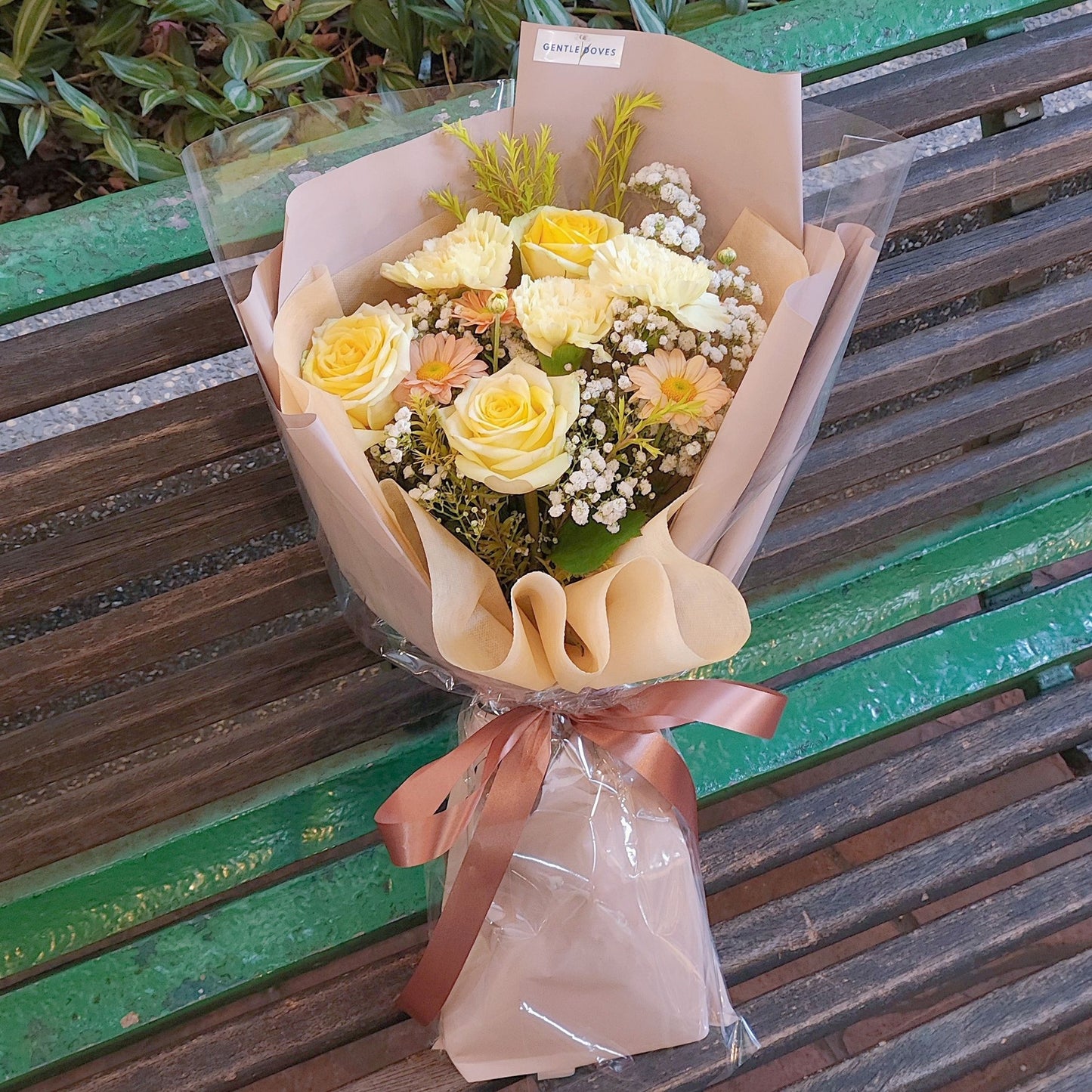 Assorted Yellow Tone Flowers Bouquet