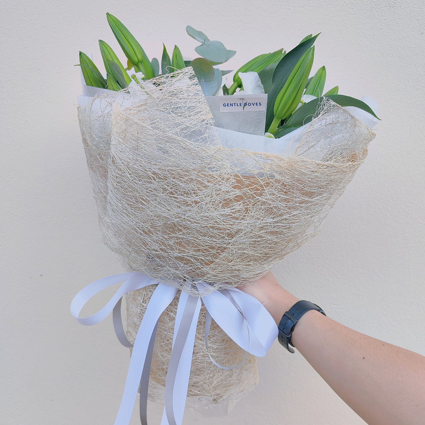 Imported White Lilies Large Bouquet