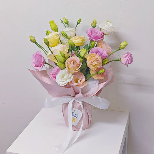 Assorted Lisianthus in Medium Vase Arrangement