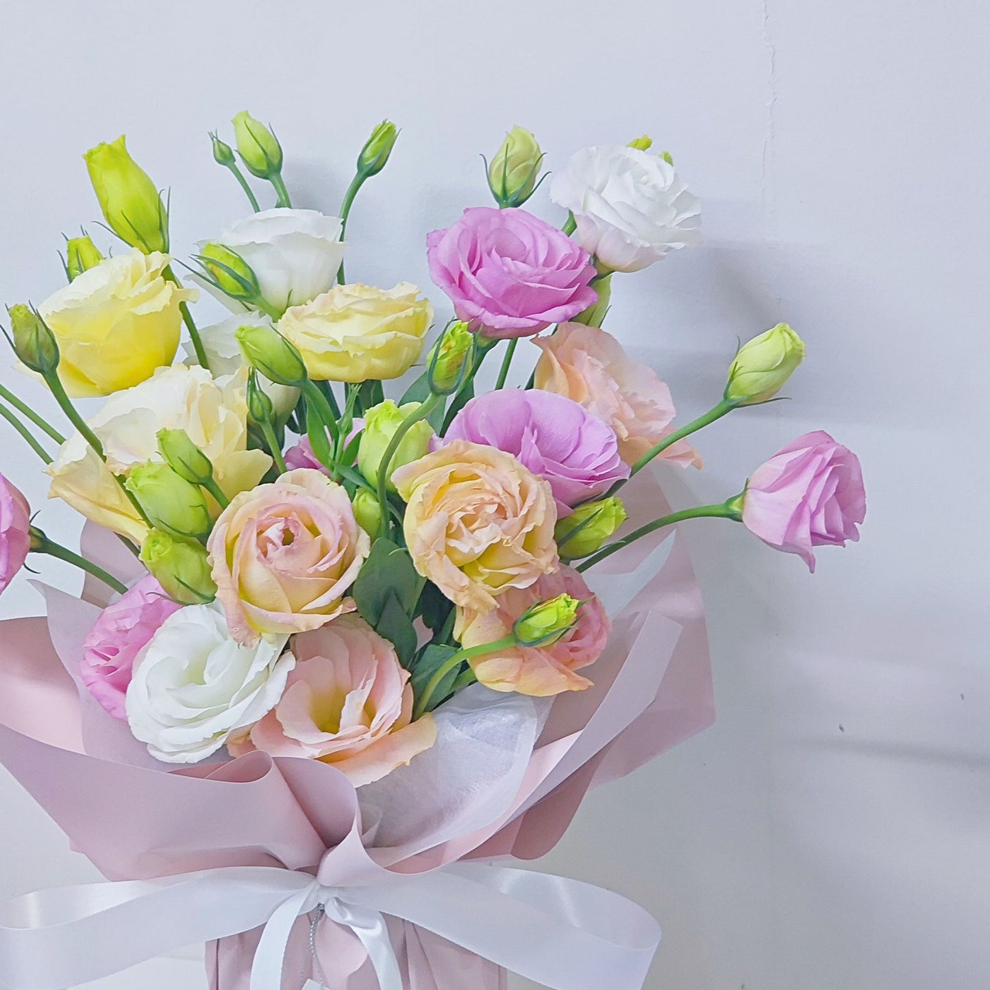 Assorted Lisianthus in Medium Vase Arrangement