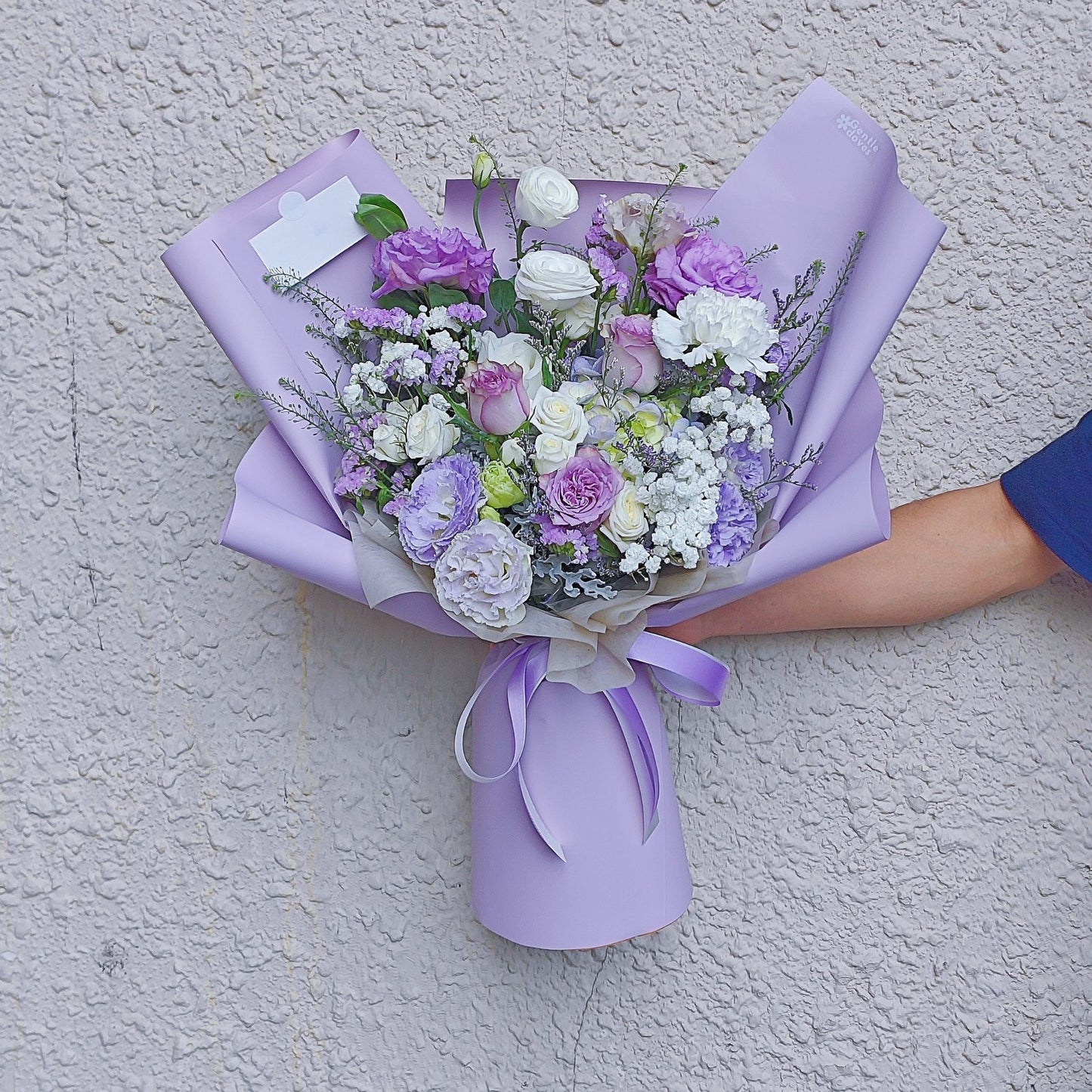 Assorted Pastel Purple Flowers Large Bouquet