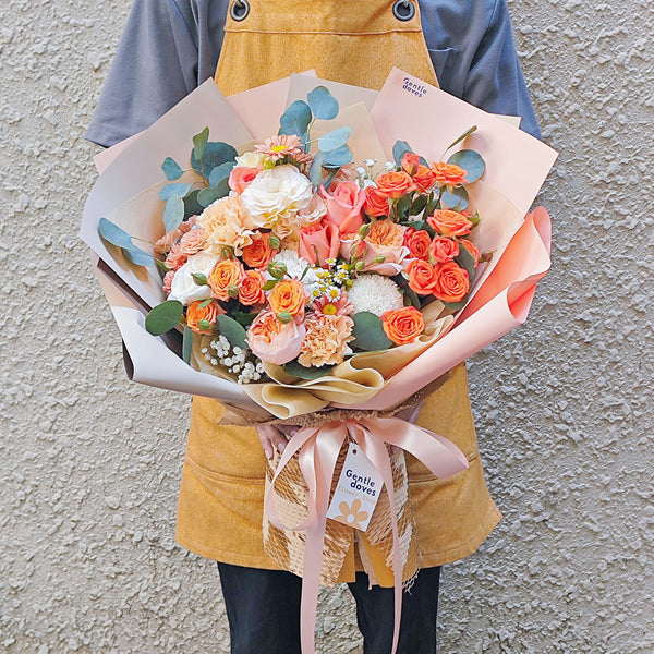 Assorted Orange Flowers Extra Large Bouquet