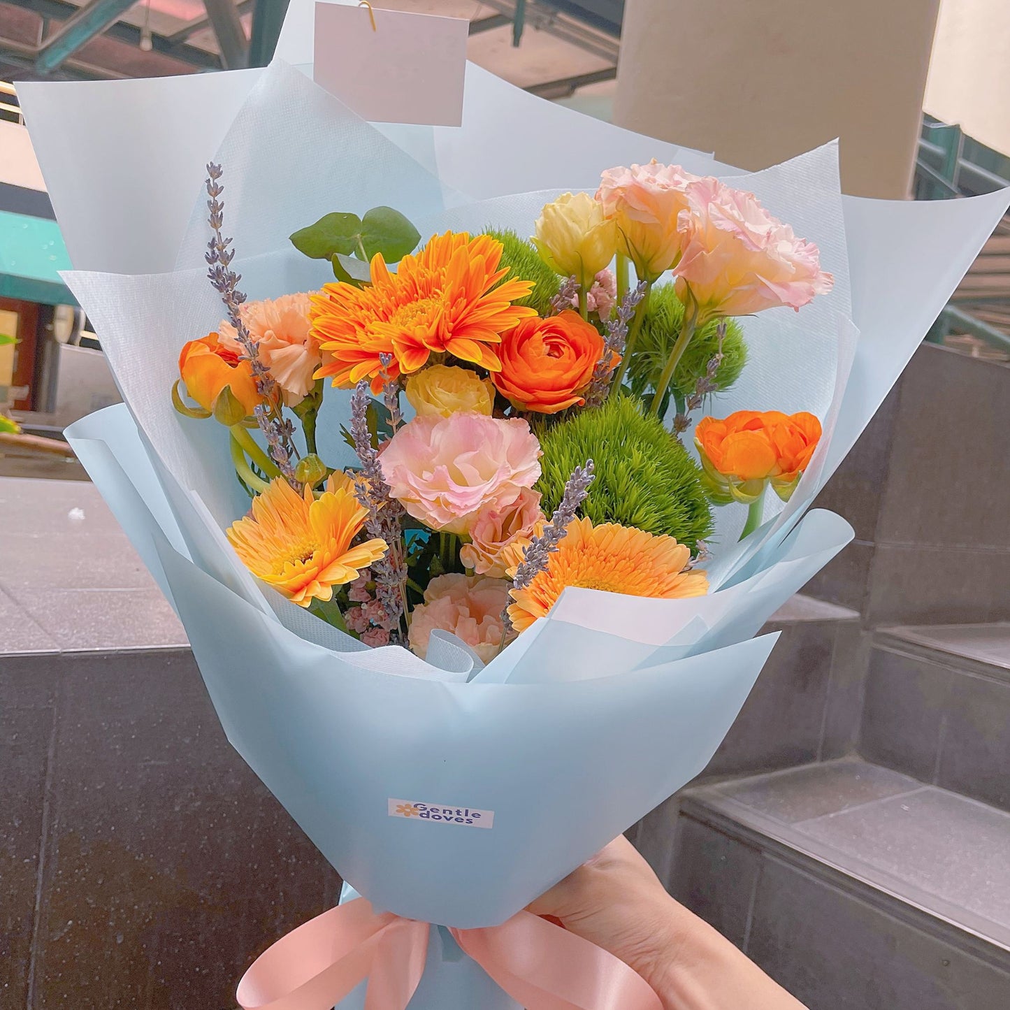 Assorted Imported Orange Flowers Bouquet