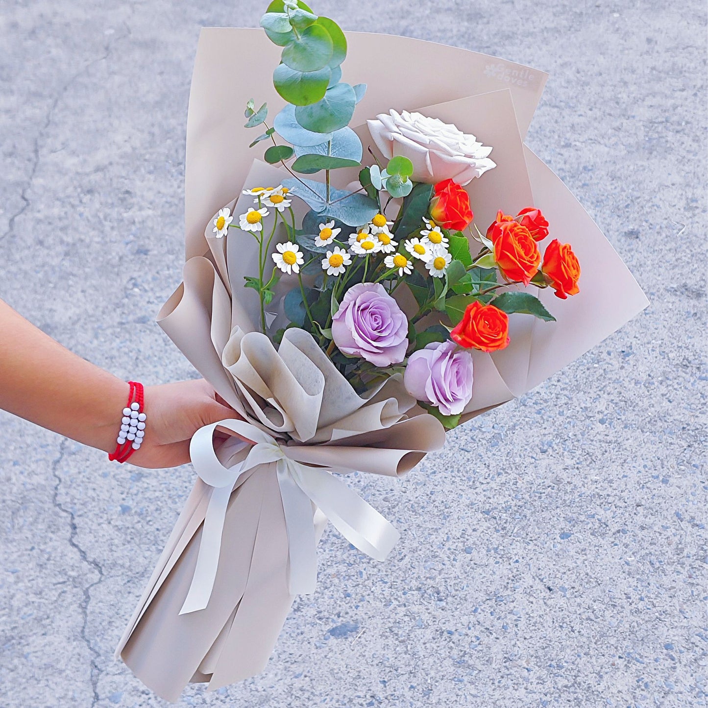 Mixed Flowers Minimal Korean Style Bouquet