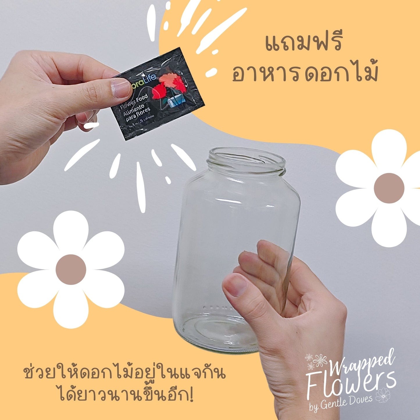 Wrapped Flowers – ชุดดอกไม้จัดแจกันเองที่บ้าน