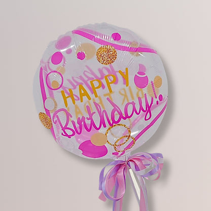 “Happy Birthday” Balloon – 18 Inches (Pink)