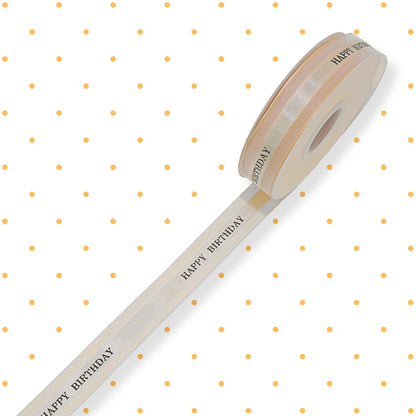 ริบบิ้น Happy Birthday ผูกในช่อ