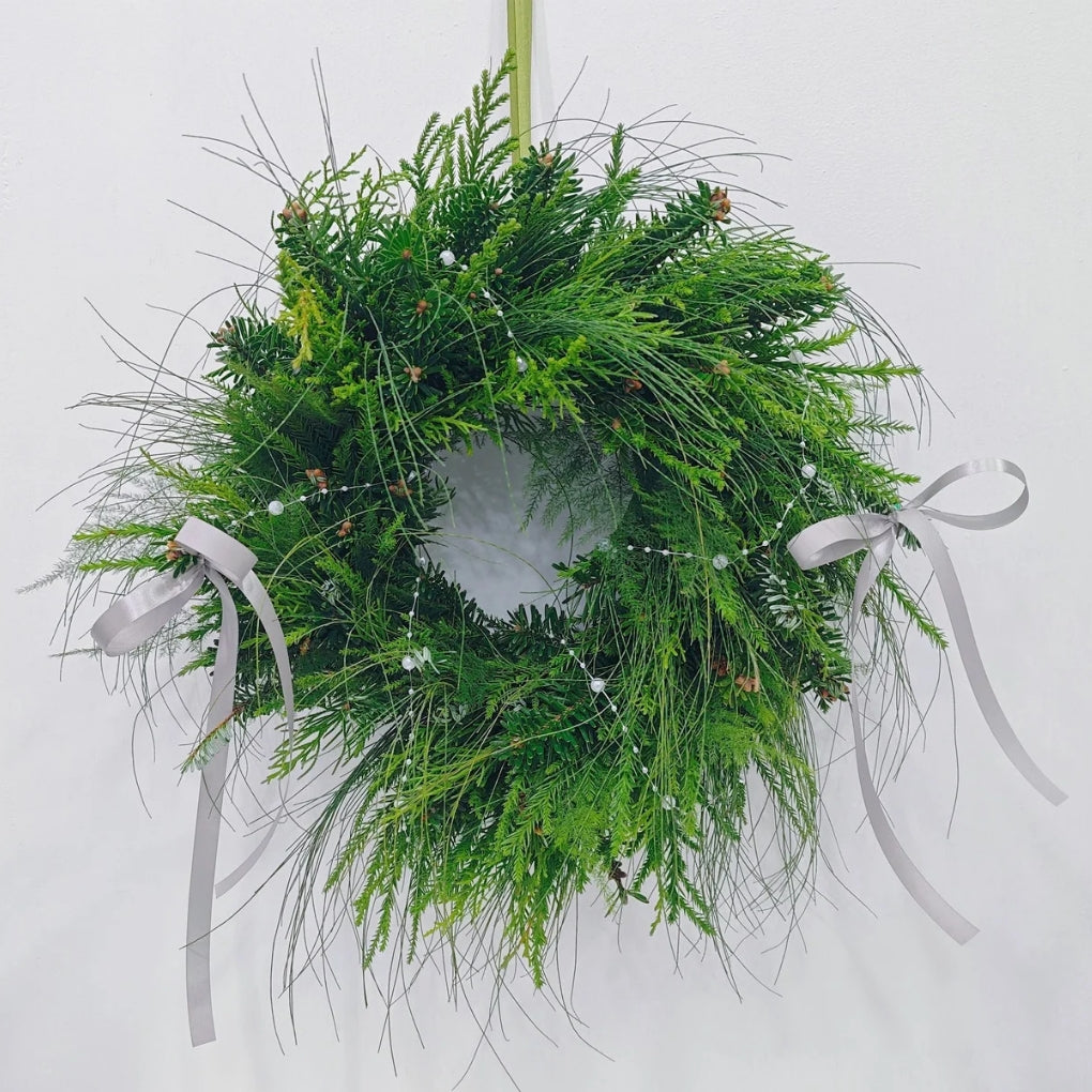 Minimalist Fraser Fir & Pine Christmas Wreath