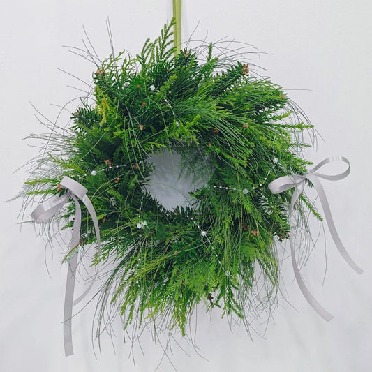 Minimalist Fraser Fir & Pine Christmas Wreath