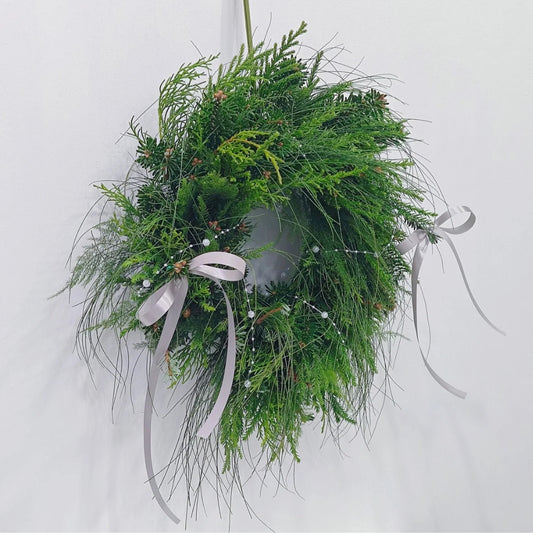 Minimalist Fraser Fir & Pine Christmas Wreath
