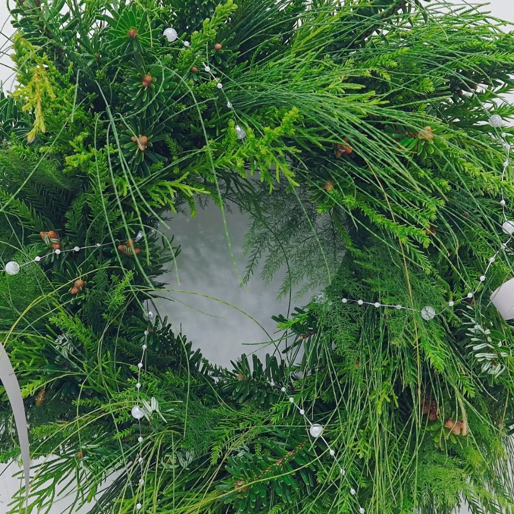 Minimalist Fraser Fir & Pine Christmas Wreath