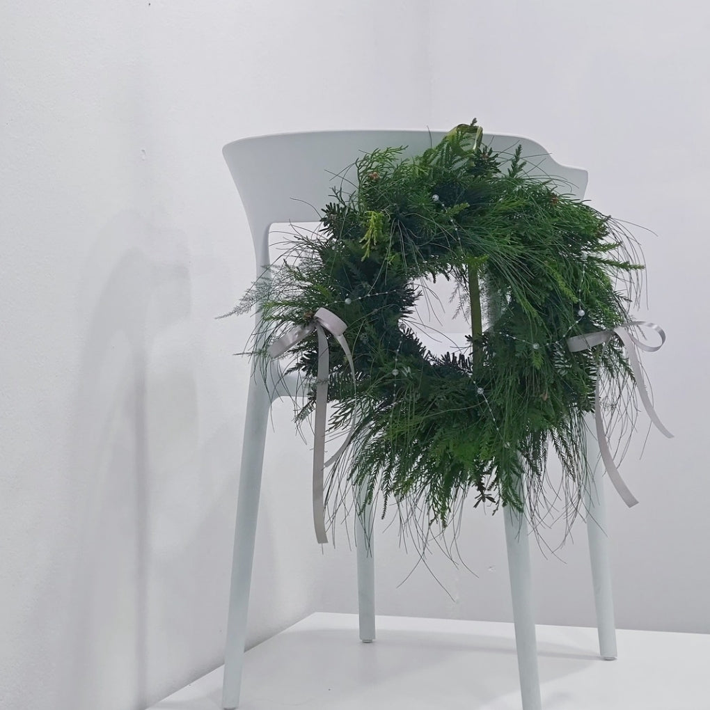 Minimalist Fraser Fir & Pine Christmas Wreath