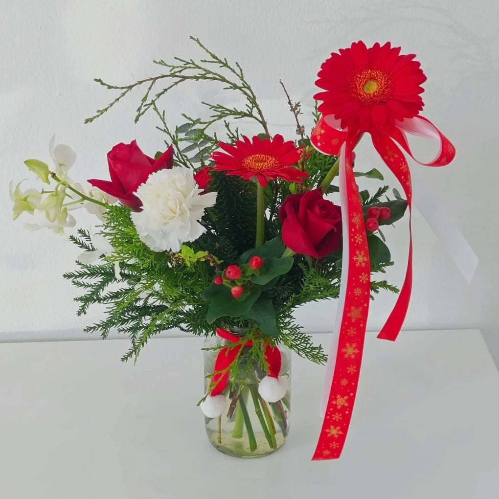 แจกันกิ่งสนคริสต์มาส ขนาดกลาง