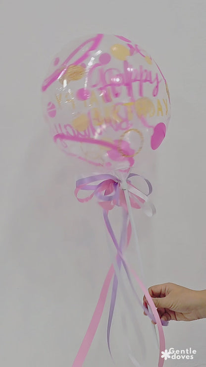 “Happy Birthday” Balloon – 18 Inches (Pink)